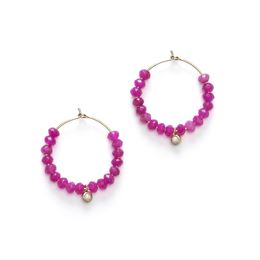 ANNI LU PUMP UP THE JAM HOOPS PINK